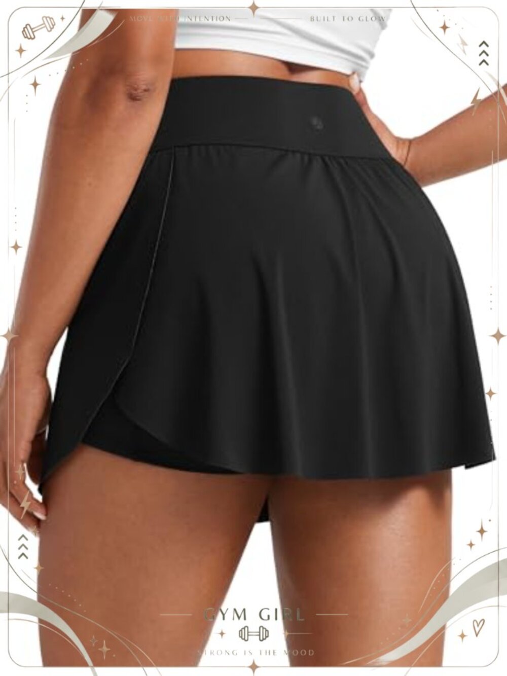 CRZ YOGA High Waisted Tennis Skirt Built-in Shorts Pockets